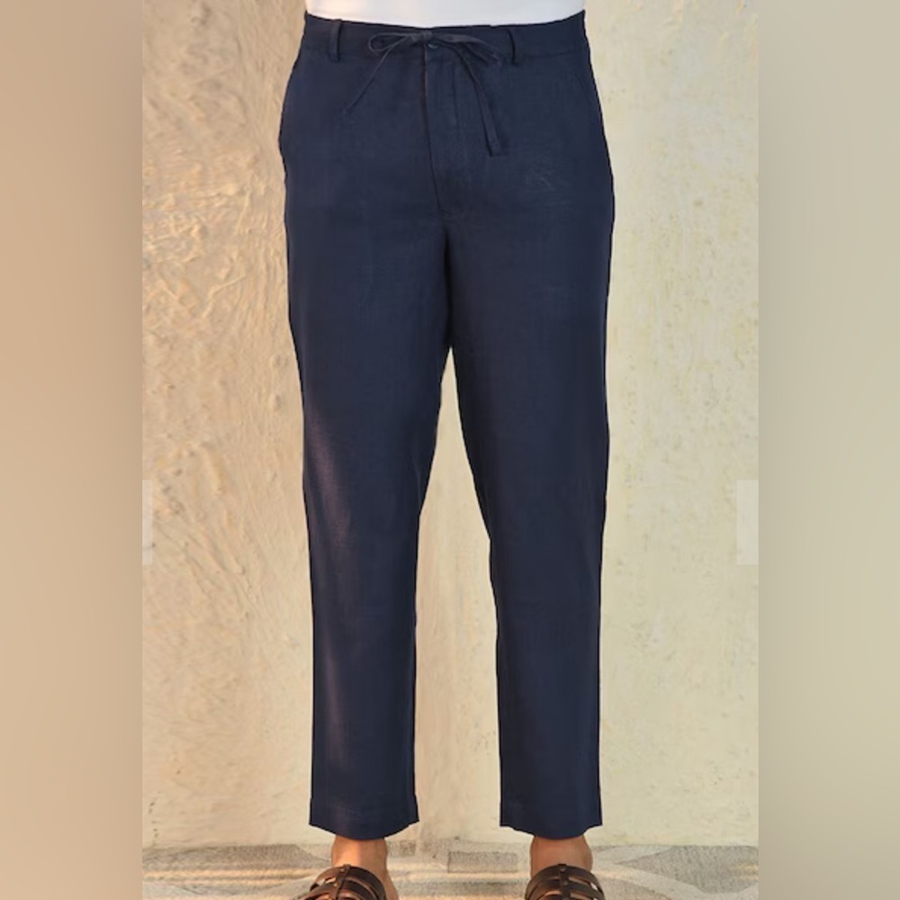 JAYPORE 100% Linen. Cropped pants.